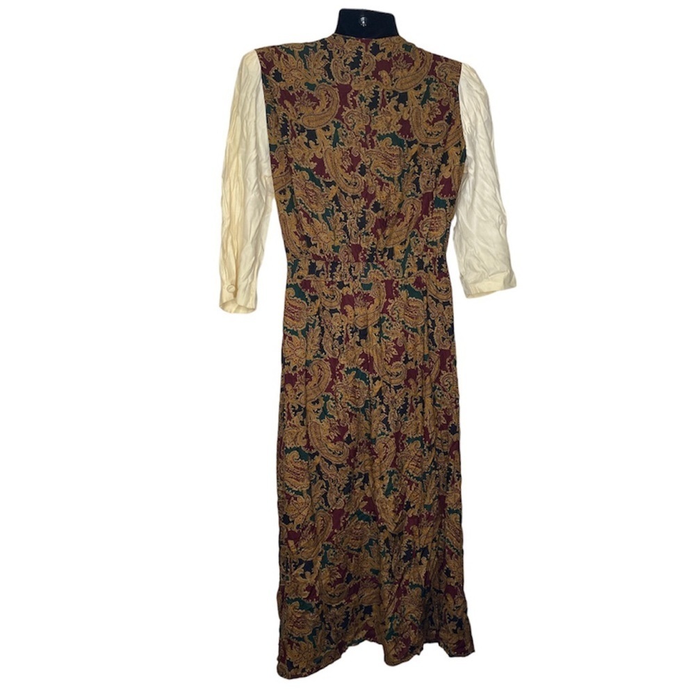 R.J. Stevens Vintage Baroque Print Dress (Size:16, Color:Multi) - Picture 2 of 5